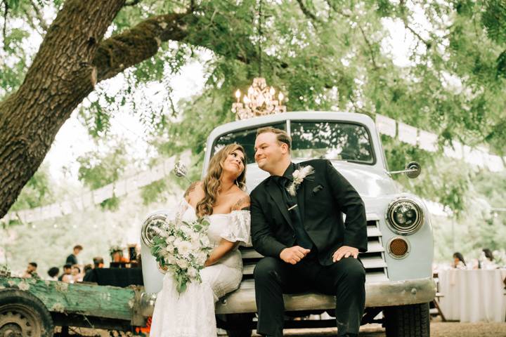 Couple with the truck