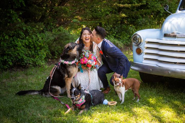 Couple and their fur-babies