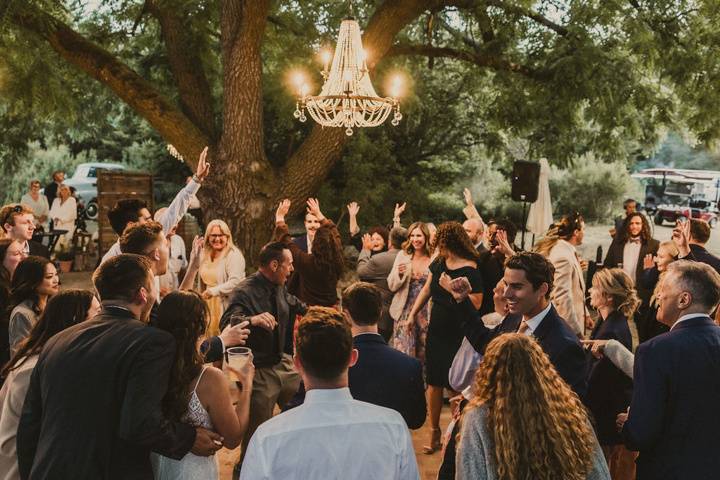 Dancing under the chandeliers