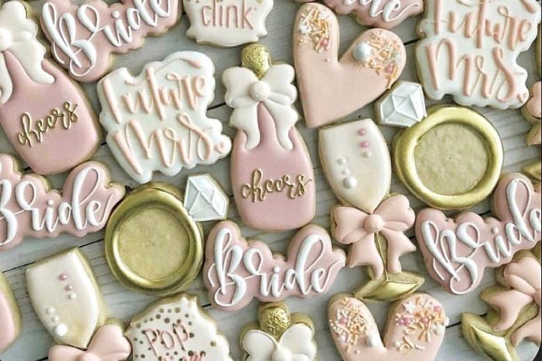 Bridal shower cookies