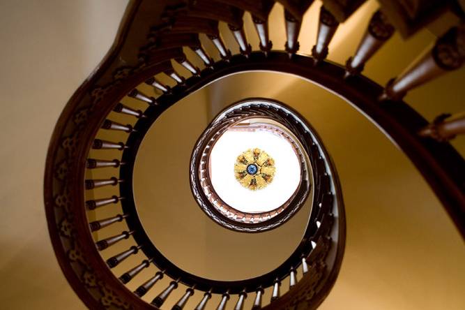 Original spiral staircase