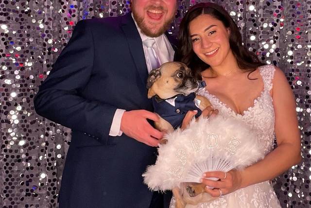 Newlyweds at our Photo Booth
