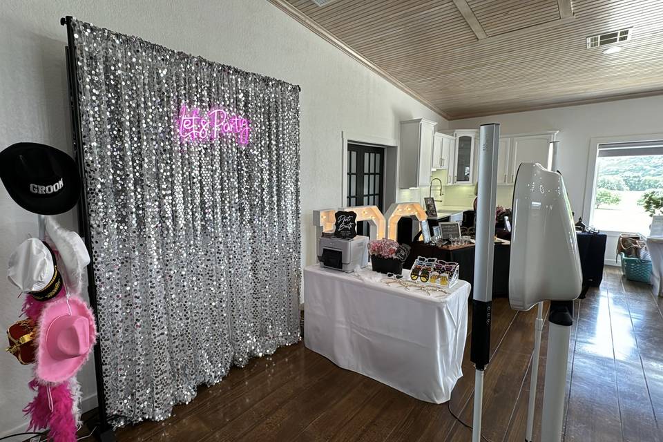 Photo Booth Open House Set Up