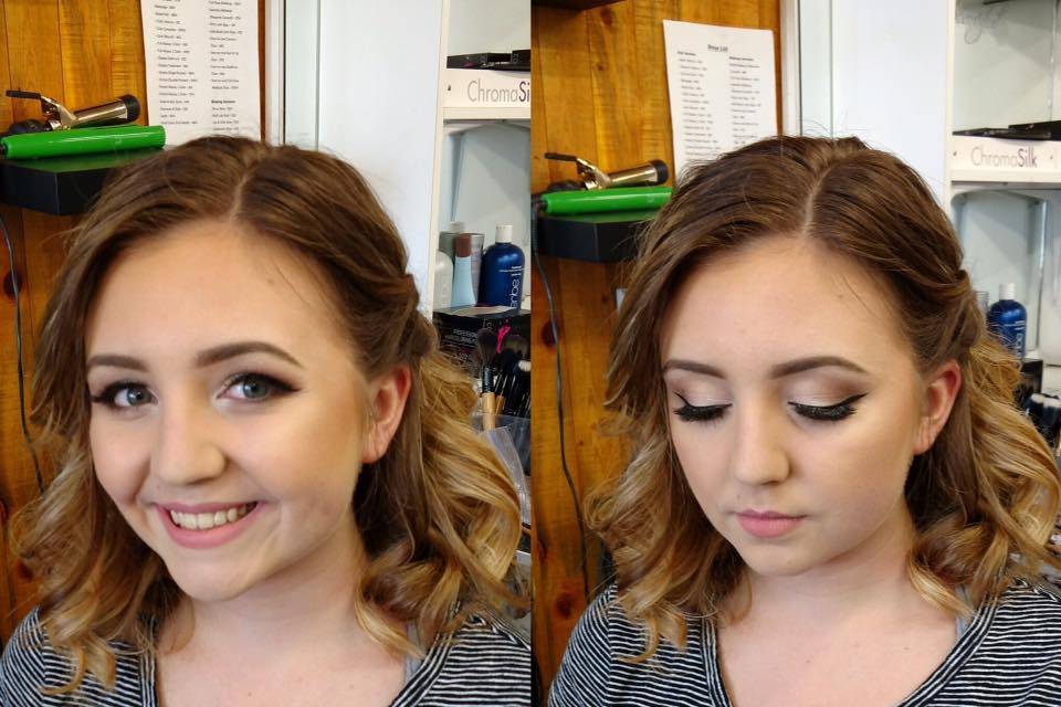 Hair & makeup for prom