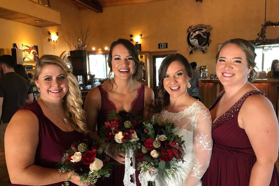 The bridal party!