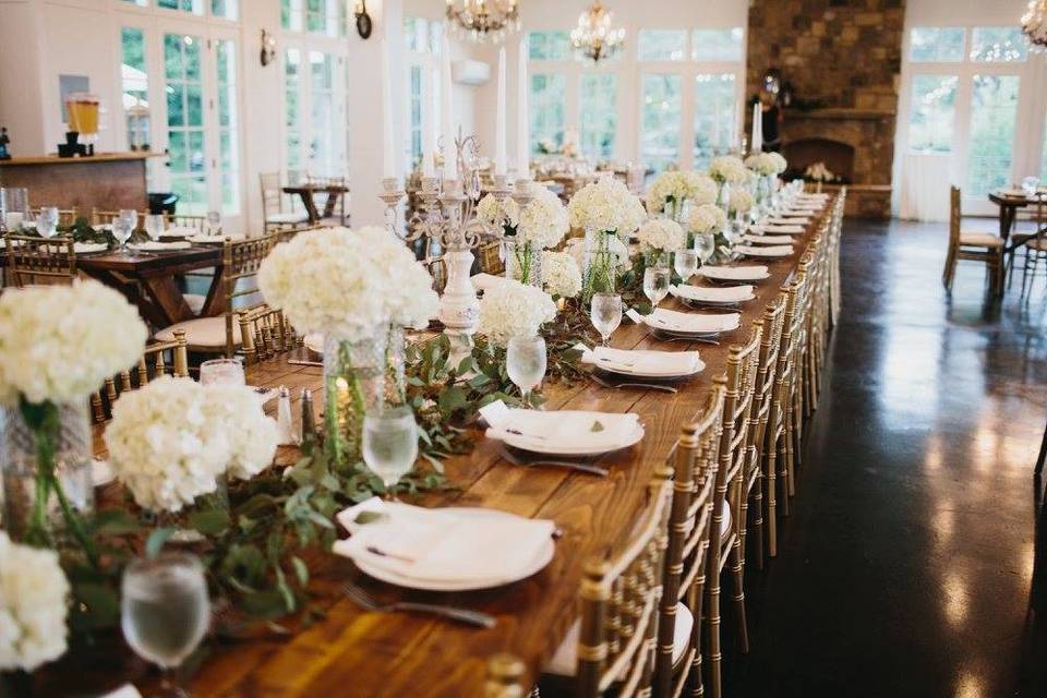 Long table set-up