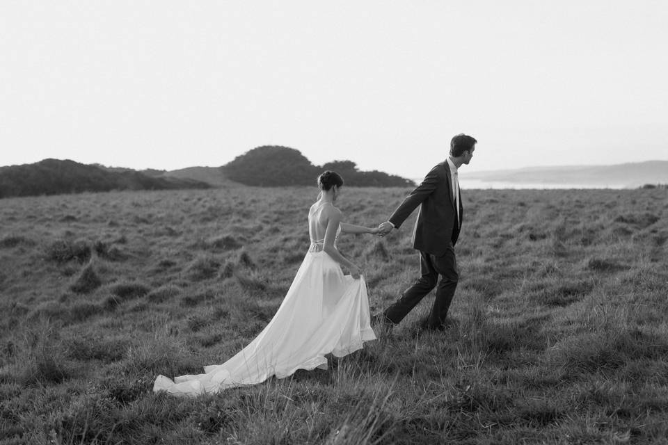 Sea ranch intimate wedding