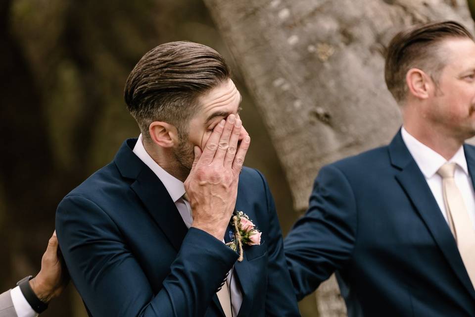Always love groom reactions