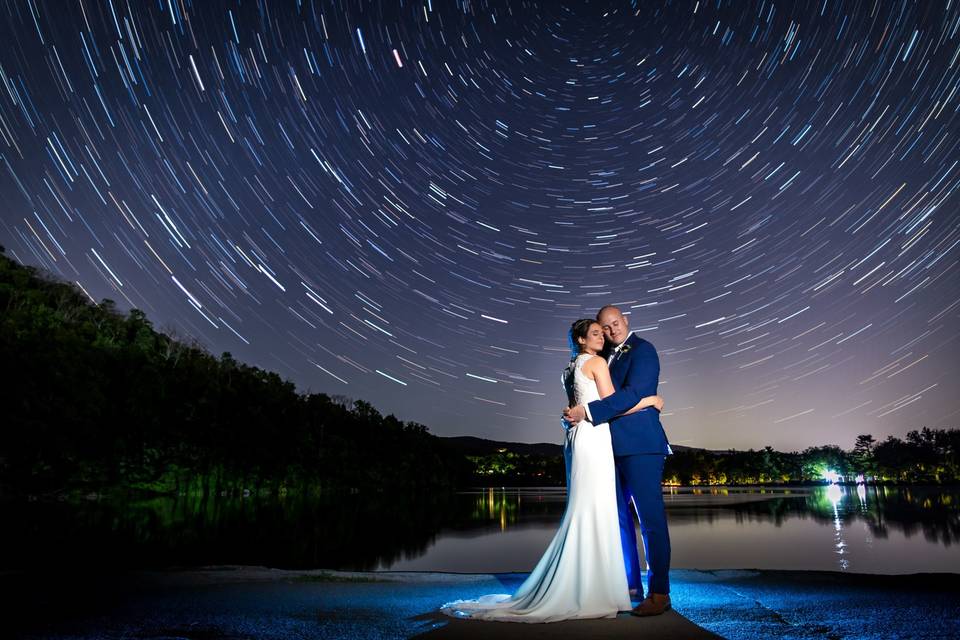 Star trails at Bear Mountain