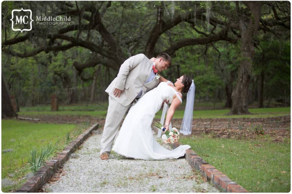 Dipping the bride