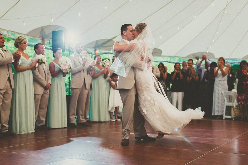 Tented Reception first dance