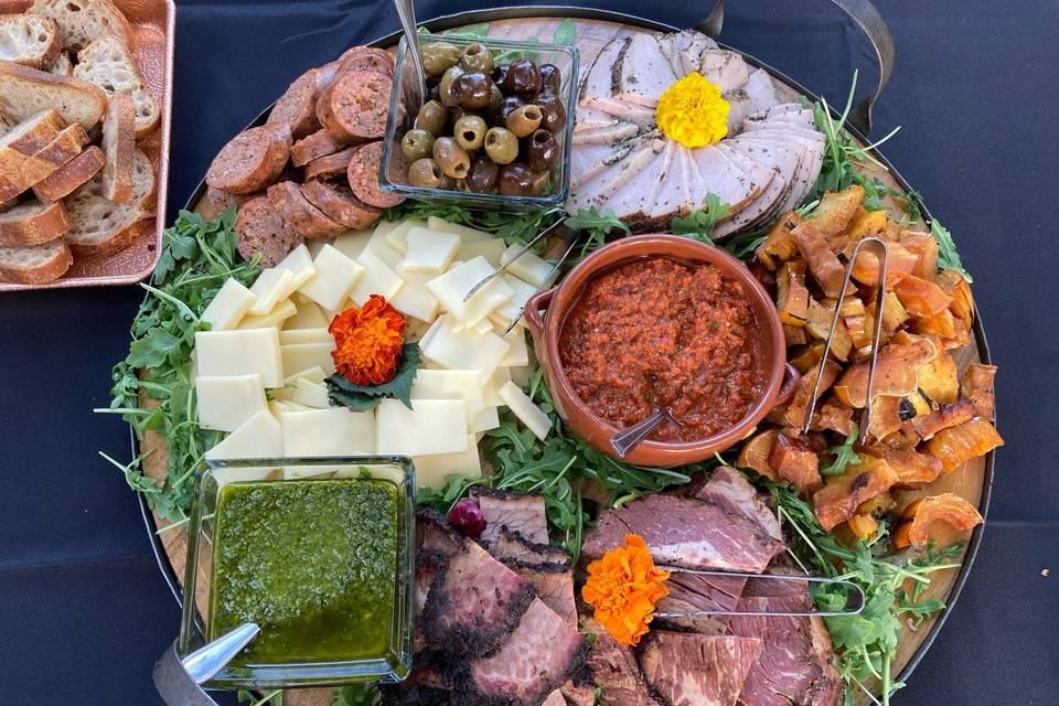 Smoked antipasti platter