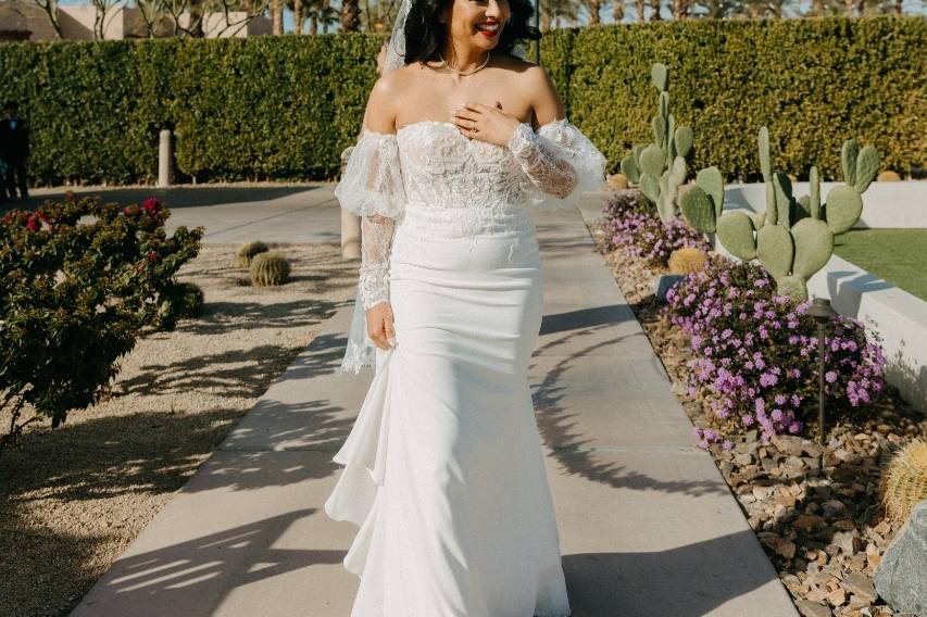 Bride Walking