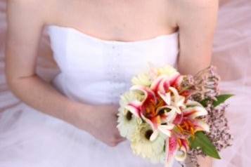 Bridal Photo shoot, model with Ford Models.