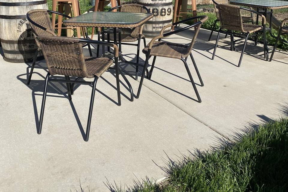Patio can seat 60-75