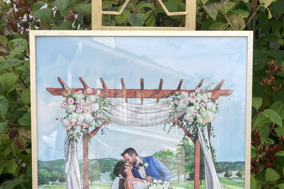 Live Wedding Painting