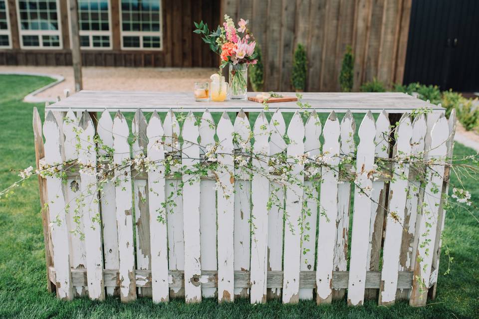 Wooden fence