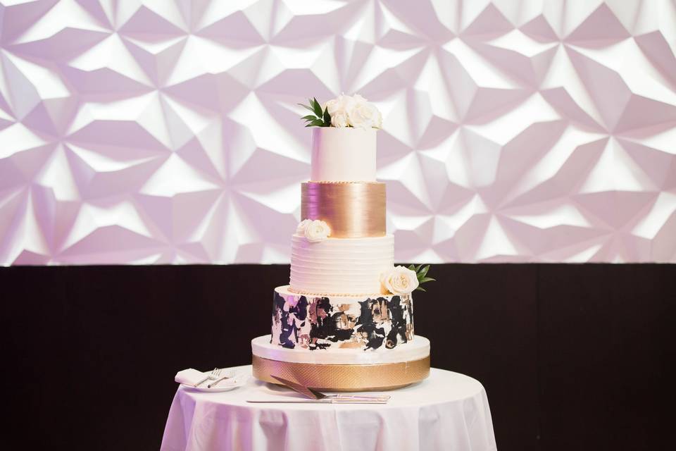 Fluffy Thoughts Wedding Cake