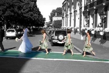 The couple are Beatle's fans and I suggested this shot before I knew they were. They told me about their Beatle's reception band after I suggested the Abbey Road shot. Maybe I should be a medium...?
