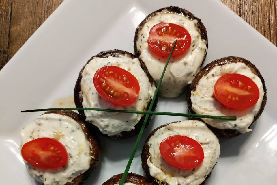 Boursin stuffed Mushrooms