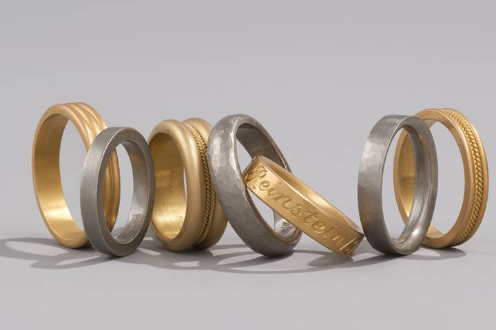 18 and 20K Gold Wedding Bands