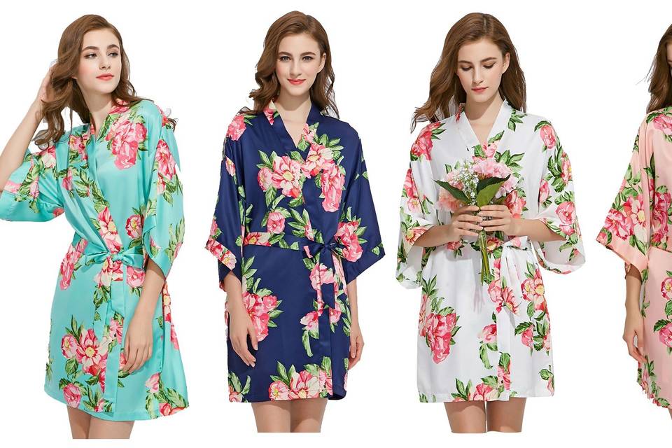 High quality floral robe