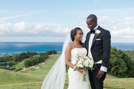 The bride and groom