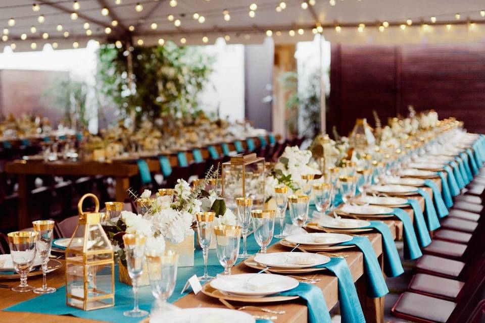 Dinner reception space