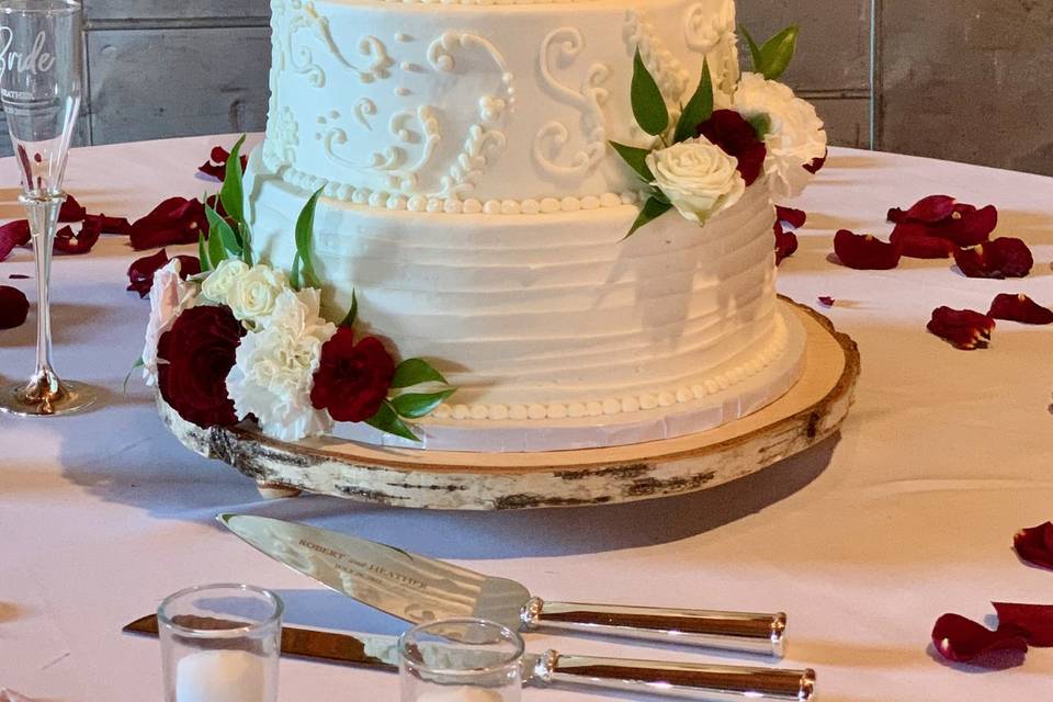 Textured Wedding Cake