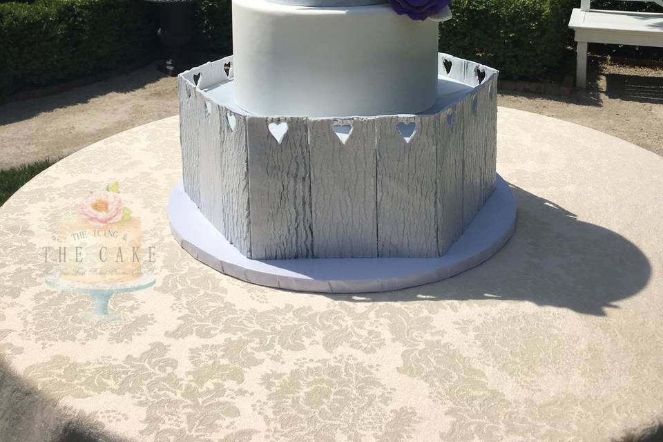 Violet and blue cake