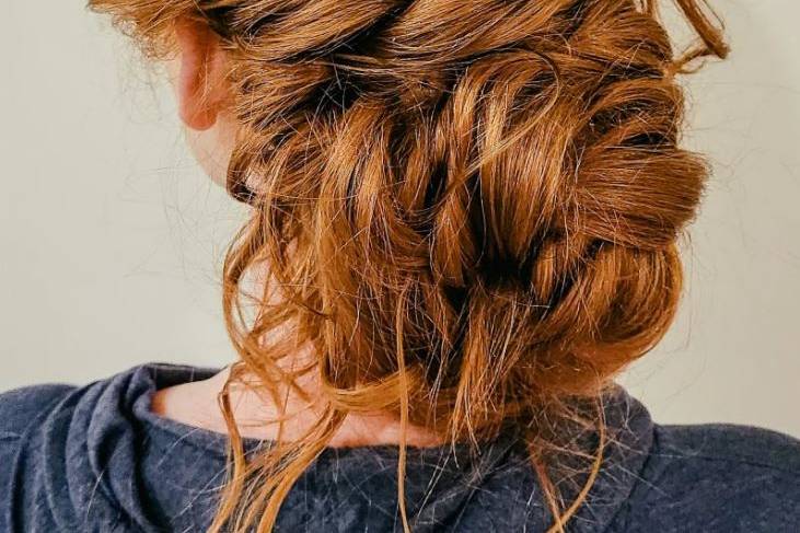 Textured updo