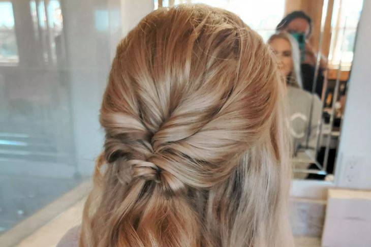 Half up half down hair