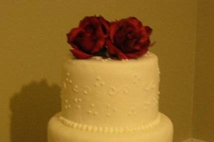 3 Tier Fondant with Roses