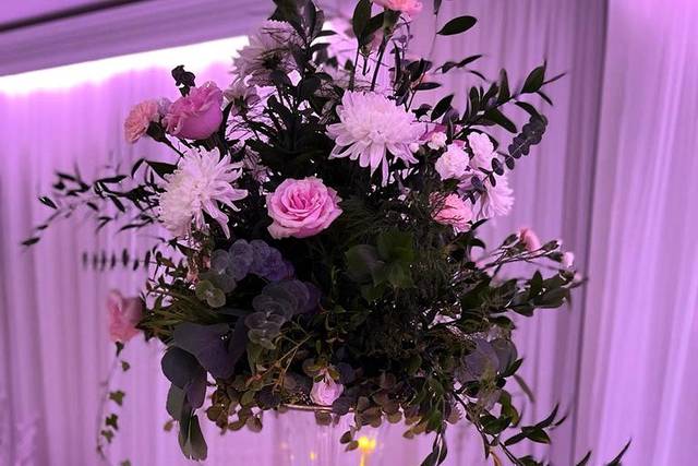 Candles and flowers