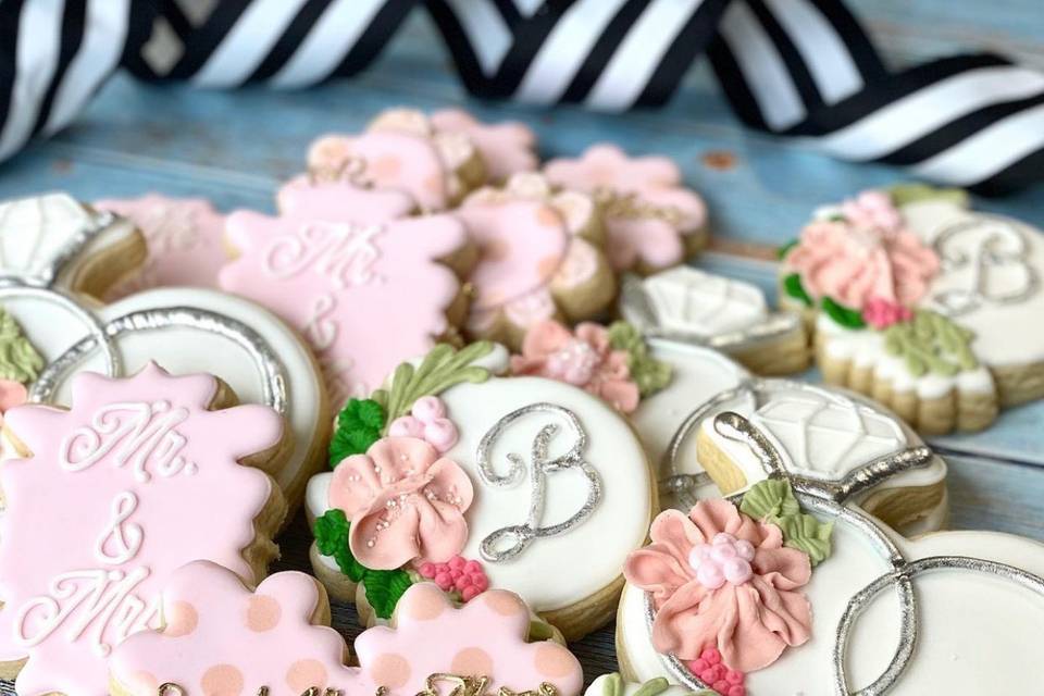 Bridal shower cookies