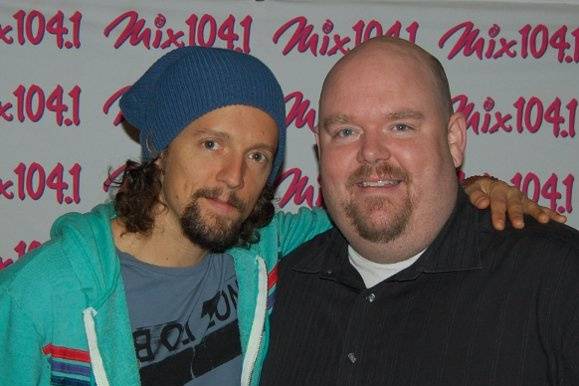 With Jason Mraz at Mix 104.1's 