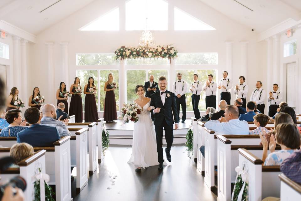 Inside the ceremony chapel