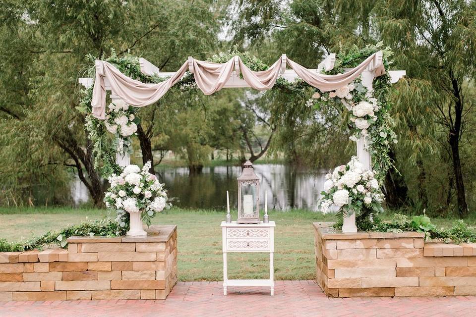 Decorated arbor