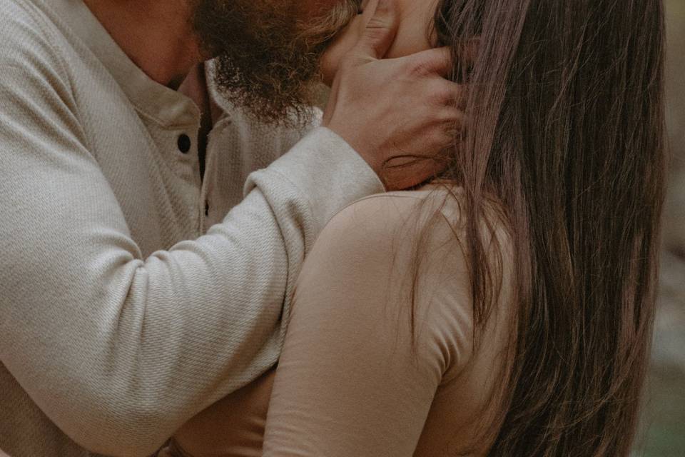 Couple kissing