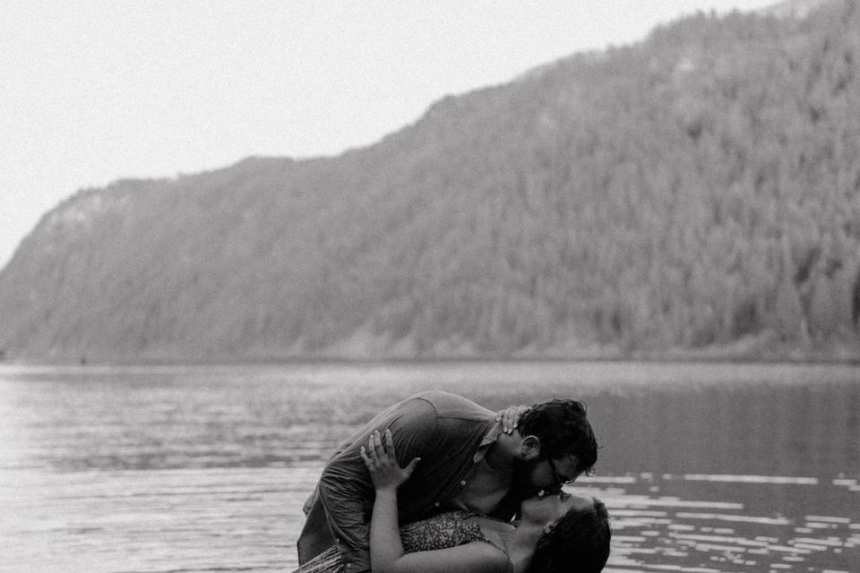 Couple kissing
