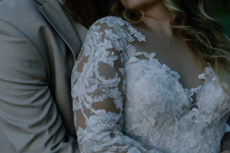Couple hugging