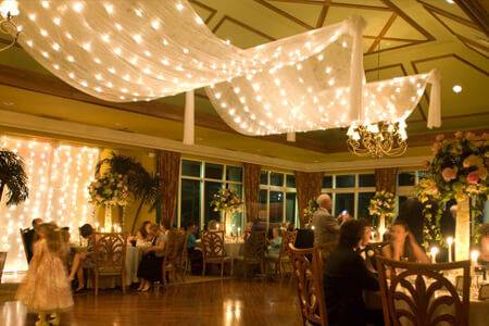 Reception area with guests