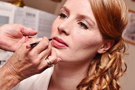 Bride getting ready
