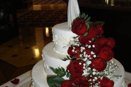 Fondant with Fresh Flowers