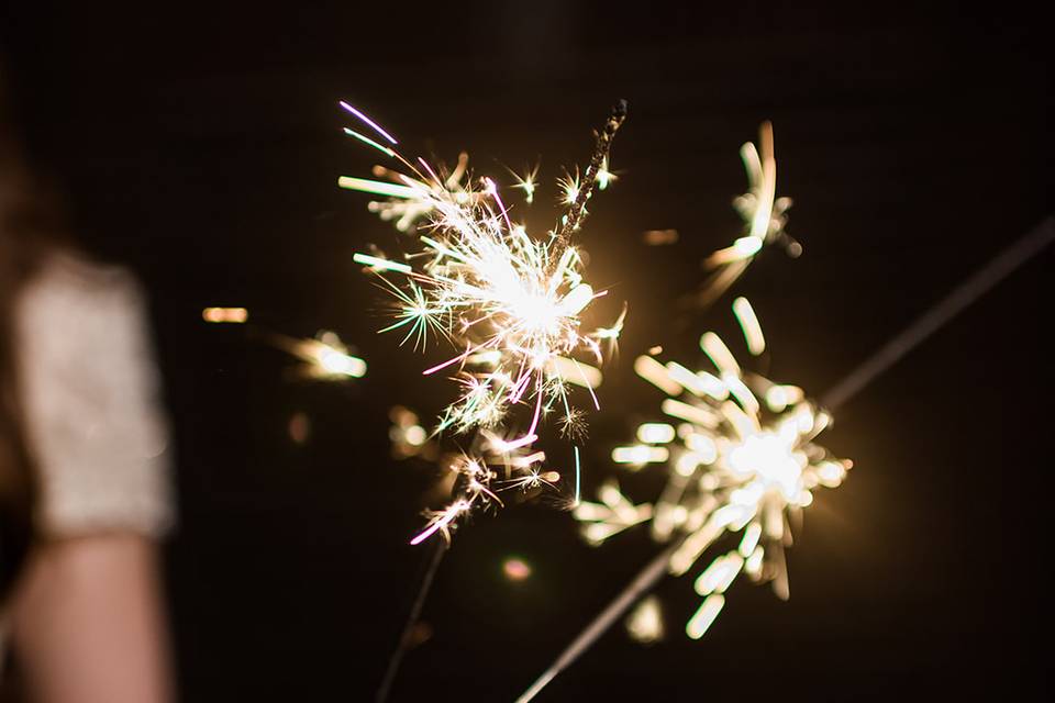 Gold metal sparklers