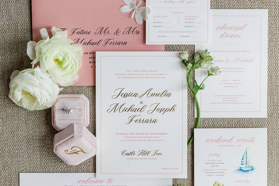 Lovely invitation suite