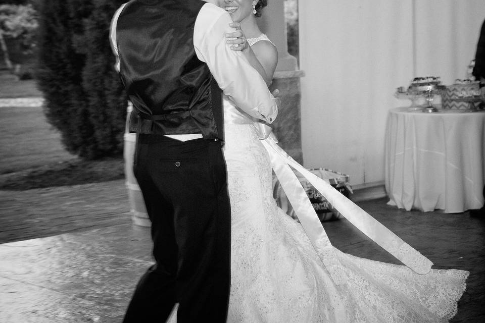 First dance in each others' arms