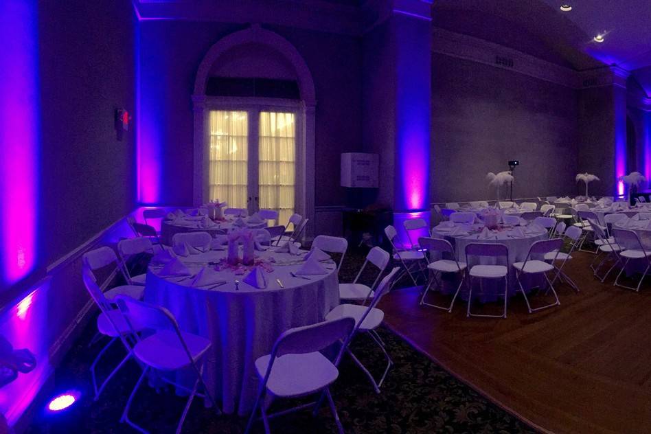 Reception with Uplighting