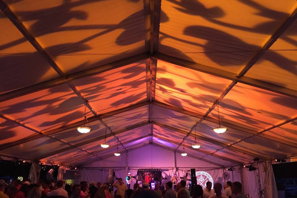 Textured Lighting on a Tent