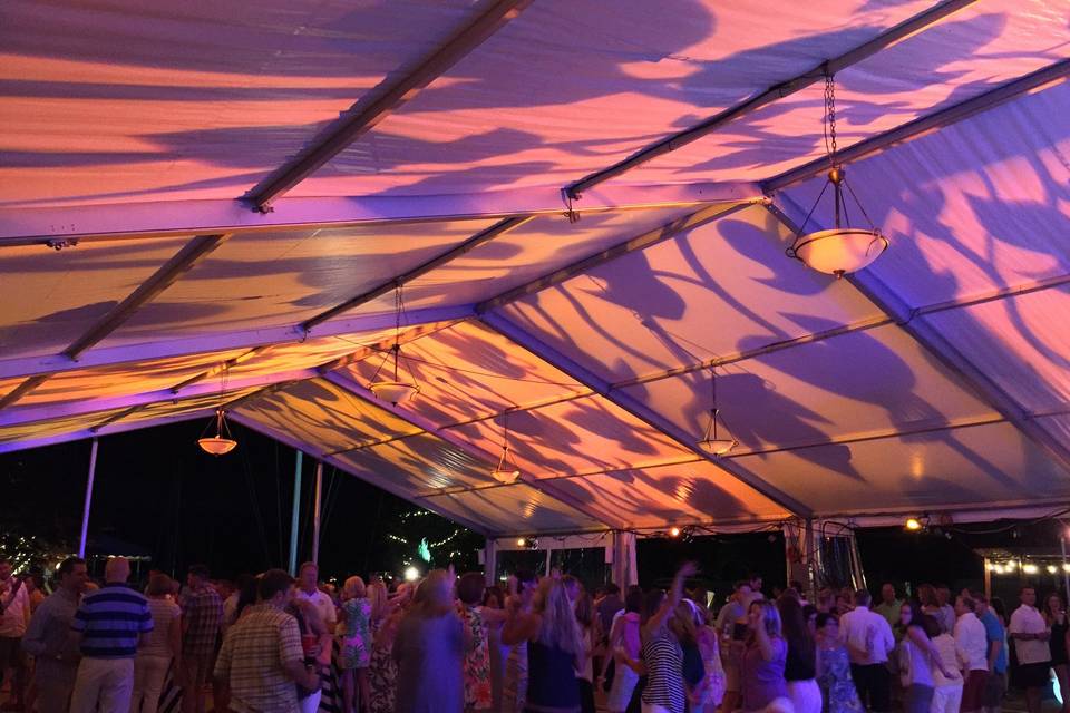 Textured Lighting on a Tent